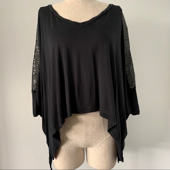 Express high low black crop top - Picture 2 of 8